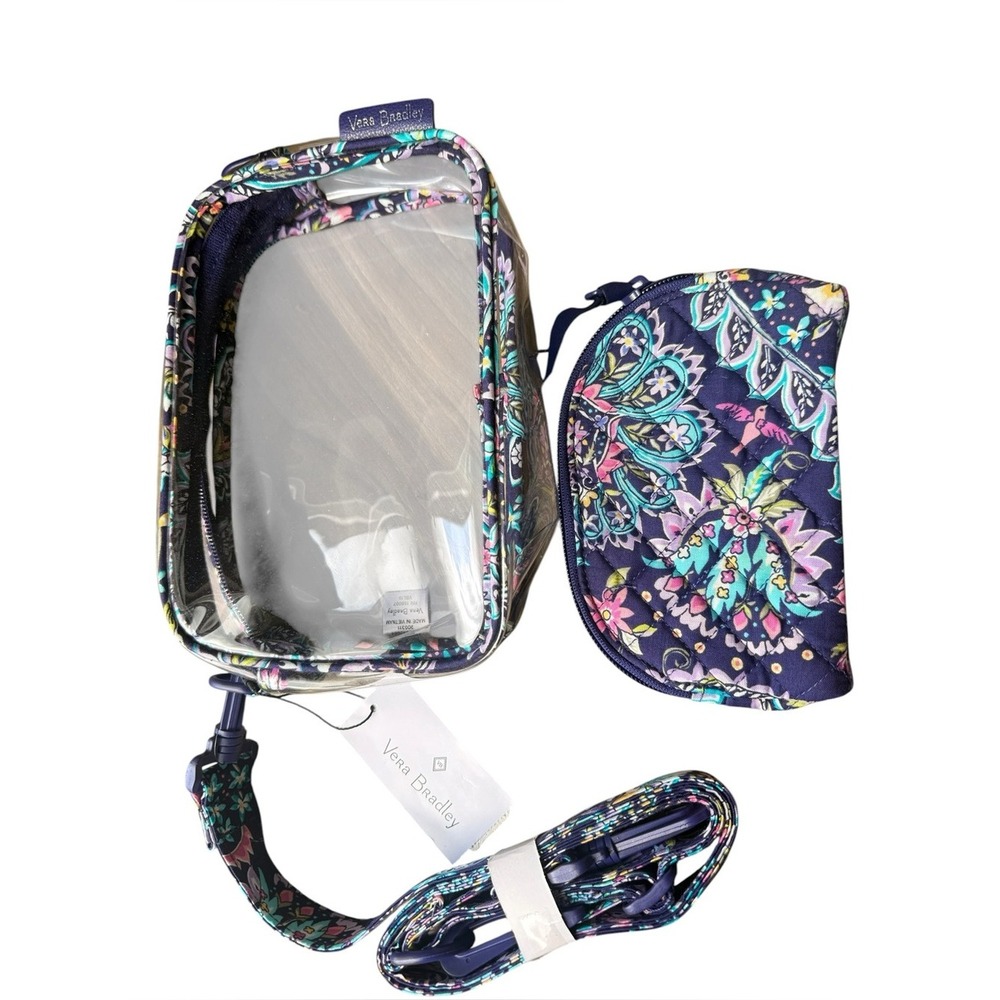 Vera‎ Bradley Navy Floral Stadium Bag New